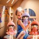 thumbnail image 5 of Muñeco de trapo esponjoso para niñas, juguete de peluche, muñecas de trapo para niñas con falda y sombrero, muñeca suave y bonita de princesa de peluche, 5 of 5