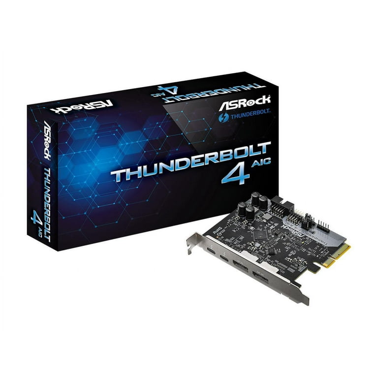 【ほぼ新品】ASROCK thunderbolt4 AIC ASRock THUNDERBOLT 4 AIC Add-On Card - Computer Parts for PC