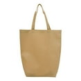 thumbnail image 2 of Q-Tees Q1251 Non-Woven Gusset Bottom Tote-Natural, 2 of 2