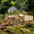 thumbnail image 2 of 3D Puzzles for Adults Wooden Toy Train Models Kits to Build Prime Steam Express, 2 of 5