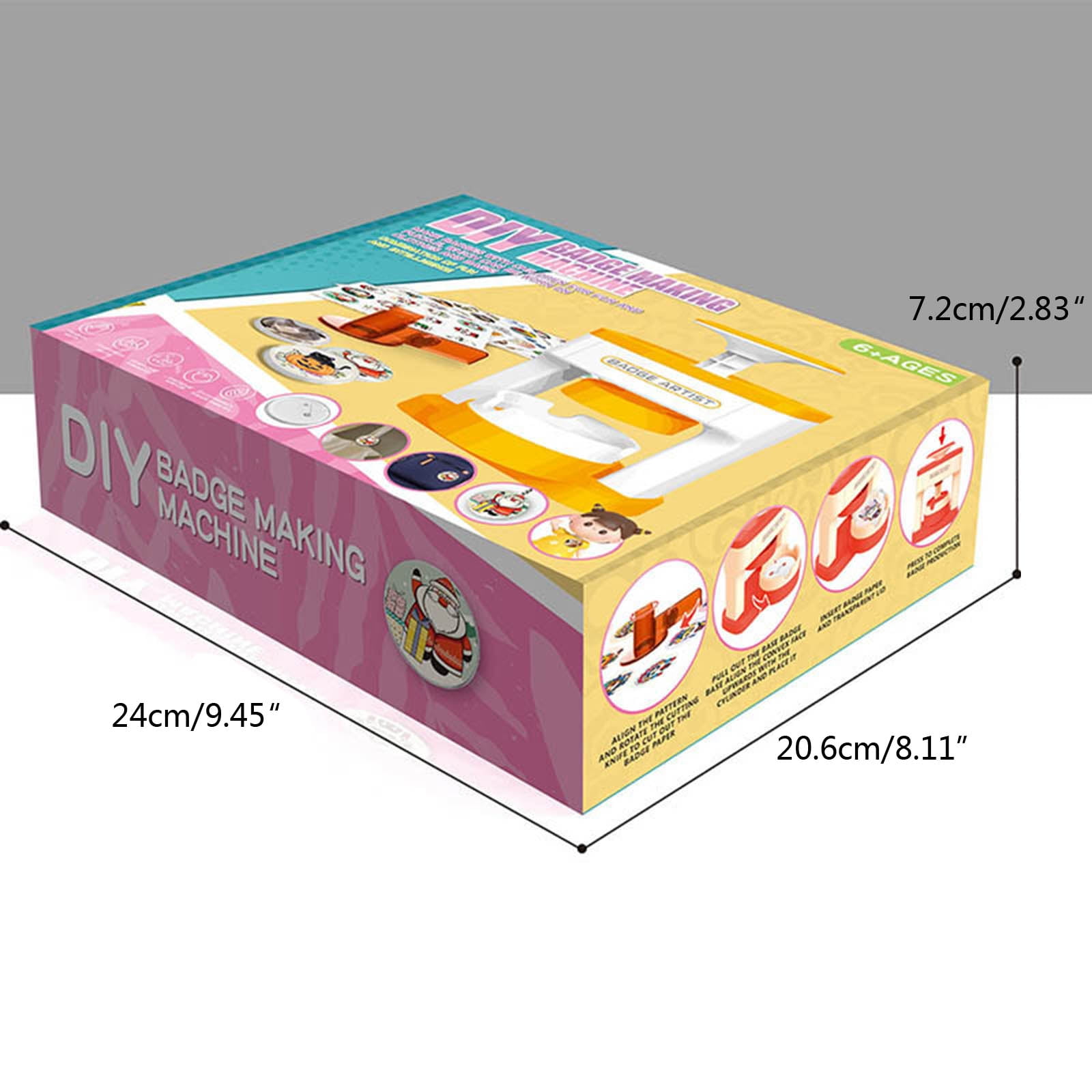Badge Maker Machine Pin Button Maker Press Machine with Strong Card Press Function for Quality and Stability Button