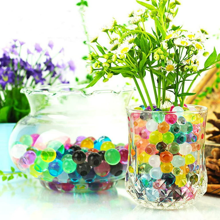Water Beads for Vases Yellow 10x10g Bag Yellow Water Beads for Plants Non  Toxic Yellow Wedding Decor Vase Filler Soak Water Gel Beads 8hrs In Water
