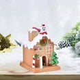 thumbnail image 2 of fastboy Christmas Village Landscape Tabletop Small Figurine for Christmas Yellow, 2 of 7