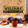 thumbnail image 4 of Farmhouse Wreath Autumn Wooden Door Plate Hanging New Harvests Festival Sun Flower Pumpkin Indoor Outdoor Scene Layout Decorations Autumn Pendant, Halloween Household Pendant, 4 of 9