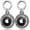 2 Translucent Black, variant on 2 Pack IPX8 Waterproof AirTag Case with Keychain​ - Secure Tracker Cover Compatible with Apple AirTag for Luggage, Keys, Pet Collars