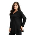 thumbnail image 6 of SWQZVT Fall Sweatshirts for Women Plus Size Long Sleeve Shirts Casual Oversize Waffle Sweatshirts Loose Tunic Tops for Winter Clothes, 6 of 7
