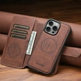 thumbnail image 5 of Dteck for iPhone 16 Pro Max Case Detachable Wallet Case with Card Holder, 2 in 1 Pu Leather Flip Folio Stand Shockproof Phone Cover 6.9 Inch 2024,Brown, 5 of 8
