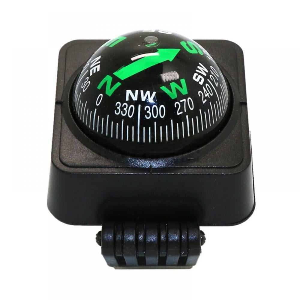1X Outdoor Hiking Direction Pointing Guide Ball Car Dashboard Compass Navigation 