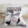 thumbnail image 2 of Feelyou Chic Circle Abstract Bedding Comforter Set, Modern Minimalism Twin Comforter Sets, Fashion Geometric Stripes Reversible Bedding Set, Breathable Home Decor, 2pcs, 2 of 8