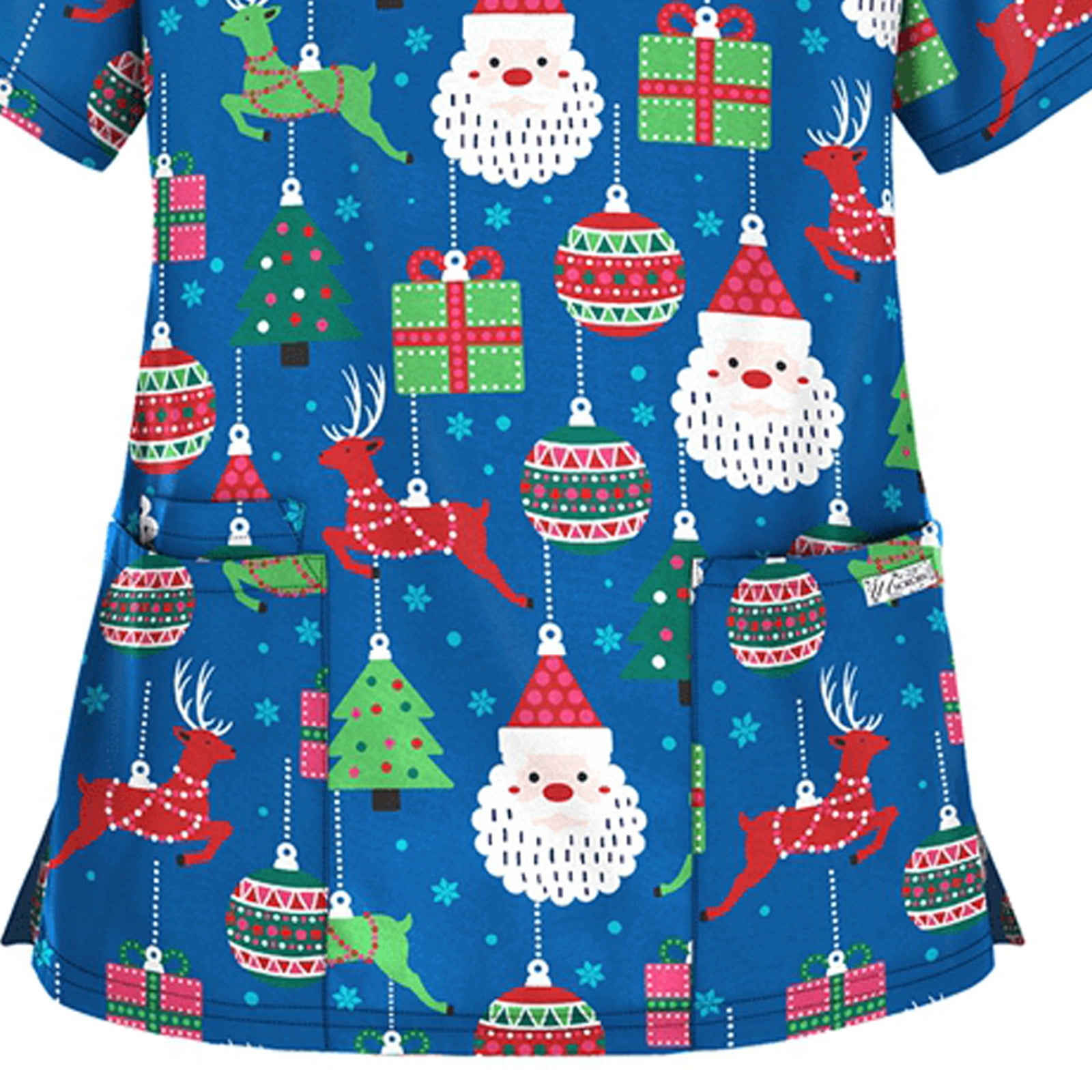 Puyana Puyana Women S Short Sleeve V Neck Tops Women S Christmas Tops Thanksgiving Blouse Walmart Com Walmart Com