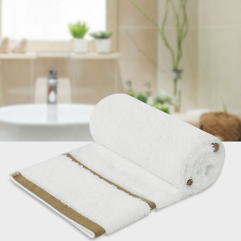 Unique Bargains 2-Pack Lightweight Cotton Hand Towels 16 inch x 30 inch Champagne