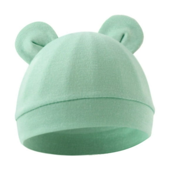 Coerni Baby Beanie New Born Soft Cute Bear Ears Knit Hat Outdoor Snow for Boys Toddler Striped Beanies Warm Winter Cap