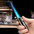 thumbnail image 2 of HDWUEN Metal Gas Lighter,Jet Flame Torch Refillable Lighters Windproof Butane Torch Lighter for Outdoor BBQ Kitchen, 2 of 2