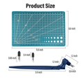 thumbnail image 5 of Tyeign 360° Rotating Craft Cutting Pen, Precision Stainless Steel Hobby Knife with 3 Replaceable Heads, Paper-Cutting Tool for Scrapbooking, Stencil, Vinyl, Cardstock—Ergonomic Grip, 5 of 8