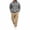 Khaki, variant on Men’s 2 Piece Tracksuit Outfit Set, Button Placket Pullover Hoodie with Kangaroo Pocket, Drawstring Cargo Jogger Pants with Multi‑Side Pockets, Daily Walking Outdoor Wear XXL
