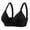 Black, variant on JIUKE Bras for Women No Underwire Full Coverage Tank Bras Adjustable Strap Deep V Neck T Shirt Bras Soft Daily Bras