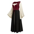 thumbnail image 2 of Ynynloco Women's Renaissance Costume Women Halloween Medieval Pirate Dress for Ren Faire, Witch Outfit, Pirate Theme Parties, Hobbit Events, 2 of 7