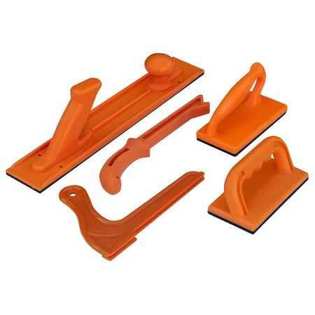 - 71009 Safety Push Block and Stick Package, 5-Piece, Essential safety protection to use router table, shaper, band saw, table saw and jointer By POWERTEC