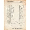 thumbnail image 2 of Borders, Cole 25x32 Black Ornate Wood Framed with Double Matting Museum Art Print Titled - PP1098-Vintage Parchment Texas Boot Company 1983 Cowboy Boots Patent Poster, 2 of 4