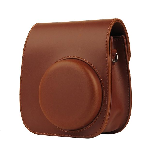 Estuches portátiles para cámara instantánea bolso de cuero Pu con correa para el hombro para Mini 11