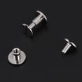 thumbnail image 3 of TOPINCN 20Pcs/Set Durable Brass Threaded Flat Head Nut Nail Rivets Screws Leather Craft Repair Supplies, Flat Head Rivets, Leather Belt Repair Rivets, 3 of 6