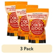(3 pack) Colby Ridge Salted Caramel & Cheddar Gourmet Craft Popped Popcorn Snack Sized Small Batch (1/2 Gal. 8 Cups)