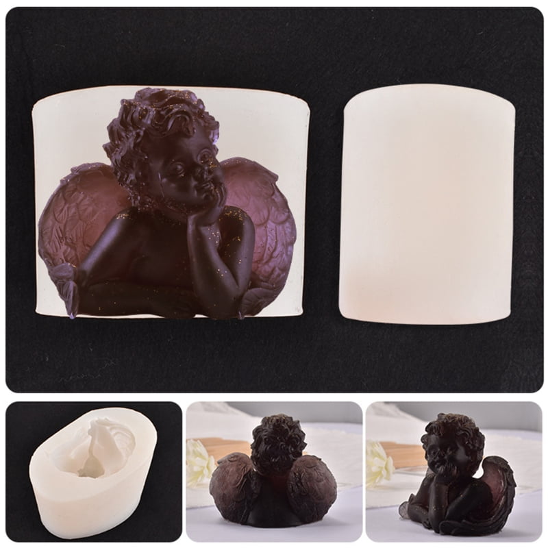 3D Little Angel Silicone Mold Epoxy Resin DIY Decoration Making Soap Candle