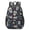 Skull and Flower, variant on Sun and Triangle Gothic Pattern 17" School Backpacks for Teens,Waterproof Oxford Fabric,S-Shape Padded Straps for School,Travel,Hiking,Camping