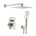 thumbnail image 2 of Kibi USA Cube Pressure Balanced 2-Function Shower System with Rough-In Valve Brushed Gold Brushed, 2 of 5