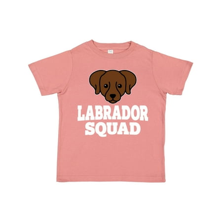 

Inktastic Dog Chocolate Labrador Squad Gift Toddler Boy or Toddler Girl T-Shirt