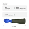 thumbnail image 3 of Long lasting Long Waterproof Rubber Gloves Pond Gloves Chemical Resistant Gloves for Dishwashing, Vehicle Cleaning, 3 of 20