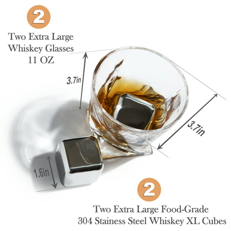 Whiskey 4 XL Cubes Gift Set