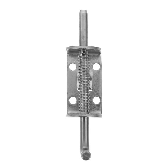 SOPOTUTU L-Shaped Lock Silver Metal Gate Lock for Fence Gate Harsh Environments 1Pcs