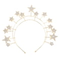 thumbnail image 1 of Diadema de estrella, diadema de novia, tocado de boda, accesorio para el cabello de estrella para mujeres y niñas, 1 of 6