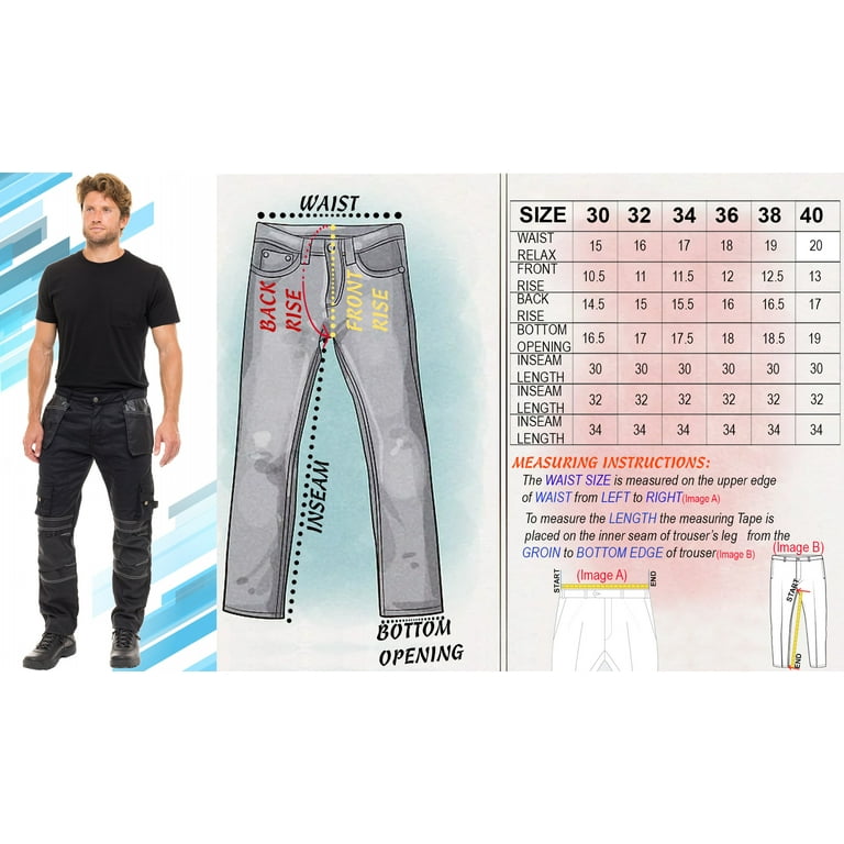 Men Cordura Work Trousers Multi Pockets Work Utility Men Cordura Work Trousers Multi Pockets Work Utility