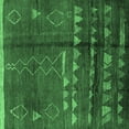 thumbnail image 1 of Ahgly Company Indoor Square Solid Emerald Green Modern Area Rugs, 7' Square, 1 of 4