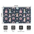 thumbnail image 5 of Dark Blue Princess Castle Pattern Door Rugs,Washable Non Slip Door Mats Indoor,Decorative Door Mats,Entry Mat Indoor for Entrance,Bedroom,Kitchen,Bathroom,17"x30", 5 of 6