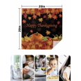 thumbnail image 4 of Fall Maple Leaves Cloth Napkins Set of 4 Reusable Dinner Napkins, Happy Thanksgiving Pumpkins Autumn Black Cocktail Napkin Washable Table Napkins for Wedding/Holiday Party/Baby Shower 20"x20", 4 of 7