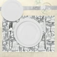 thumbnail image 3 of Ambesonne Summer Place Mats Set of 4, Surfer Woman in Ocean, Standard Size, Grey White, 3 of 6