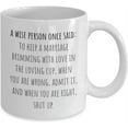 thumbnail image 2 of Husband Coffee Mug - Wife Coffee Mug - Married Couple Gifts - Couples Gifts - Couples Coffee Mug - Marriage Advice, 2 of 2