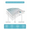 thumbnail image 5 of Blue Butterfly Coastal King Size Down Alternative Comforter, Lightweight Comforter Quilt Bedding Set with Pillow Shams Summer Beach Ocean Nautical All Seasons Bed Comforter Duvet Insert 96"x106", 5 of 7