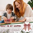 thumbnail image 2 of New Christmas Ribbon Red Green Striped Glitter Ribbon Creative H Red, 2 of 5