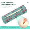 thumbnail image 4 of Cylindrical Pillow Decorative Neck Roll Pillow with Removable Washable Cover Roll Pillow for Knee Leg Neck Unicorns Riding in Cars, 4 of 7
