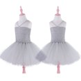 thumbnail image 3 of Coofit Girls Dress Lovely Princess Dress Easter Party Costume with Rabbit Hair Hoop, 3 of 10