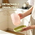 thumbnail image 3 of Kitchen Sink Organizers, Kitchen Utensil Flower Shape Cutlery Drying Cup With Tray, Countertop Chopstick Fork Spoon Storage Organizer Rack, Home Kitchen, Daily Use Home Decor, 3 of 8