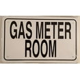 thumbnail image 2 of GAS METER ROOM SIGN (White 6x10 Aluminium rust free), 2 of 2