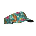 thumbnail image 2 of Yiaed Pineapple Print Sport Sun Visor Hats Adjustable Empty Top Baseball Cap Cotton Ball Caps for Women and Men, 2 of 5