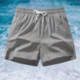 thumbnail image 2 of NIEWTR Men's Cargo Shorts Casual Lightweight Summer Outdoor Hiking Fishing Shorts with Multiple Pockets(Light Gray,S), 2 of 7
