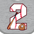 thumbnail image 4 of Inktastic Baseball Second Birthday- Two Years Old Boys or Girls Baby Bib, 4 of 4