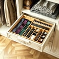 thumbnail image 7 of PLUMEBAY Bamboo Silverware Drawer Organizer with Labels, Expandable Kitchen Utensil Tray for Cutlery, Spoons and Knives, 10 Slot Drawer Organizer (Natural), 7 of 7